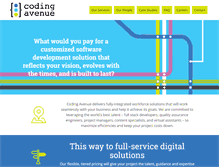 Tablet Screenshot of codingavenue.com